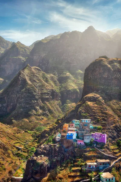 Hiking Path Santo Antao Cape Verde Post Processed Hdr — Stock Photo, Image