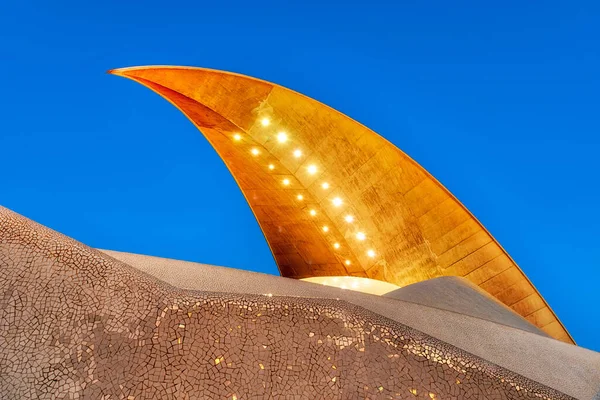 Auditorio Tenerife Adan Martin Santa Cruz Islas Canarias Post Procesado — Foto de Stock