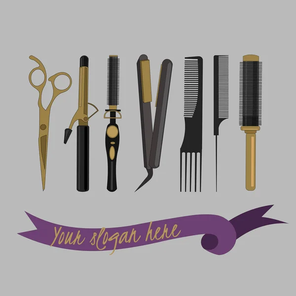 Produits de coiffure — Image vectorielle