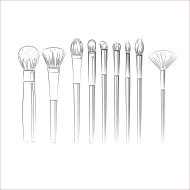 Makyaj kroki fırçalar