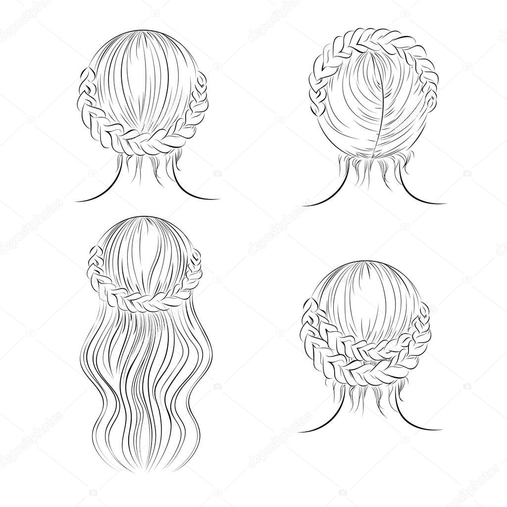 sketch hairstyles