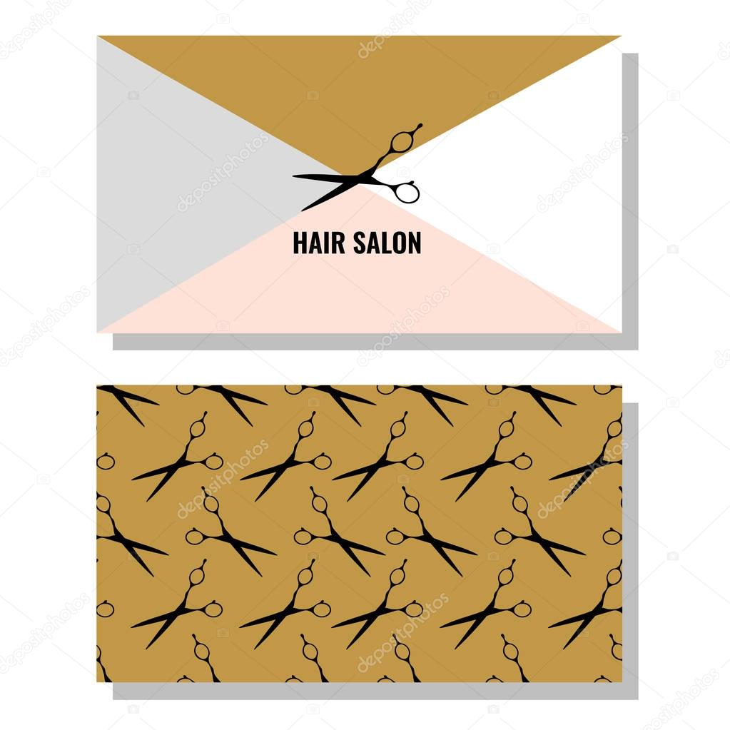 Buisness card for hair salon, hairdresser