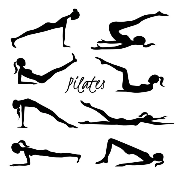 Pilates — Stockvector