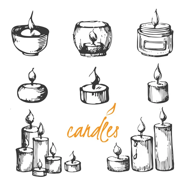 Candele — Vettoriale Stock