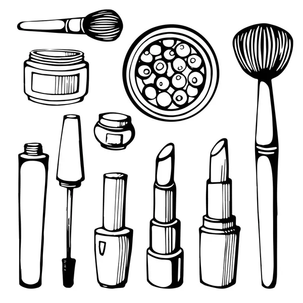 Maquillaje de productos — Vector de stock