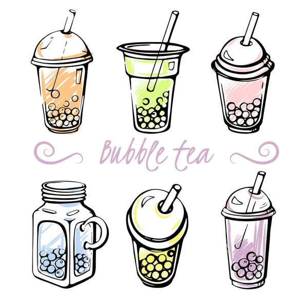 Bubble tea — Stock Vector