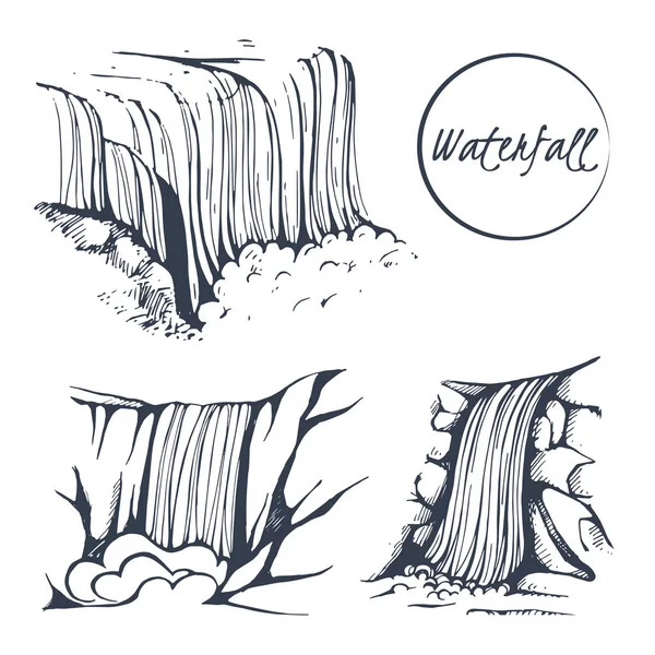 Forest Waterfall - Sketch by Elentarri on DeviantArt