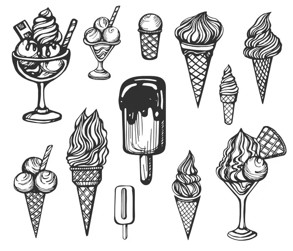 Ice-cream — Stock Vector