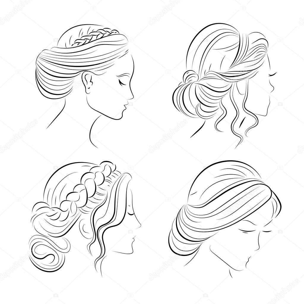 Sketch hairstyles
