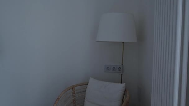 Sistema de casa inteligente, luz de encendido y apagado remoto — Vídeo de stock