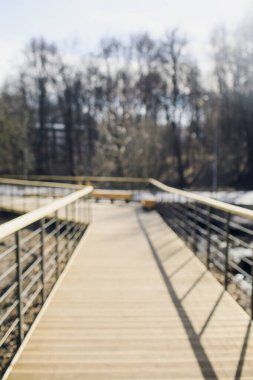 Bulanık şehir parkı bokeh arkaplanı