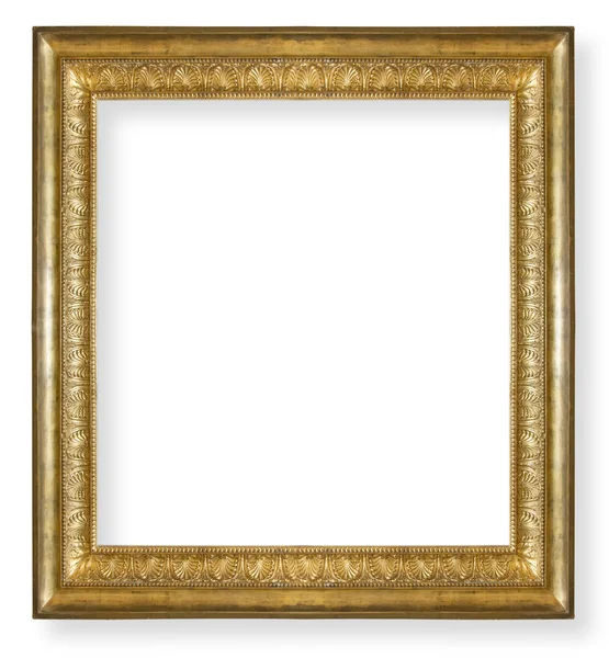 Ročník, zlatý rám, samostatný — Stock fotografie