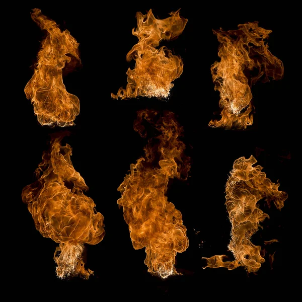 세트 화재, 절연 화 염 — 스톡 사진
