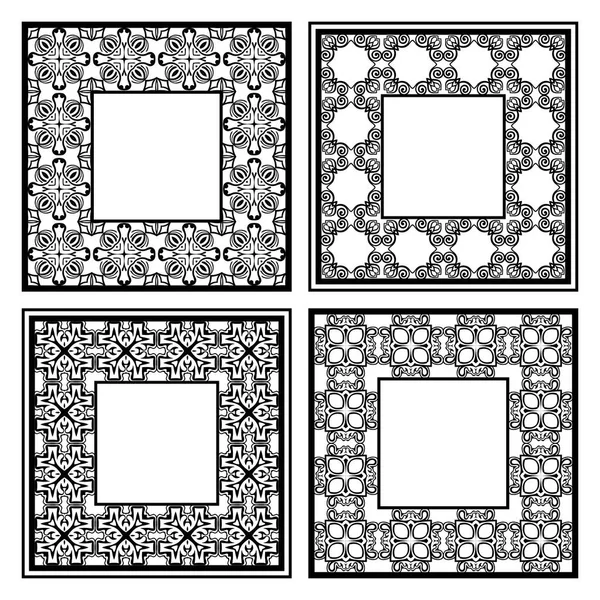 Винтажные декоративные рамки — стоковый вектор