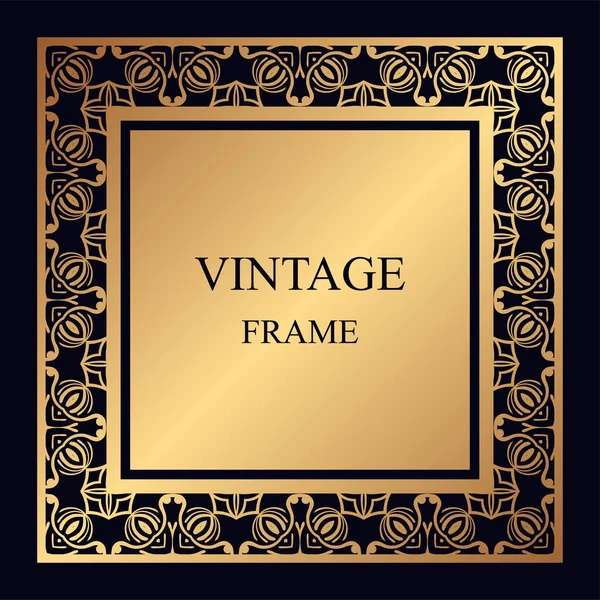 Vintage dekorativ ram — Stock vektor