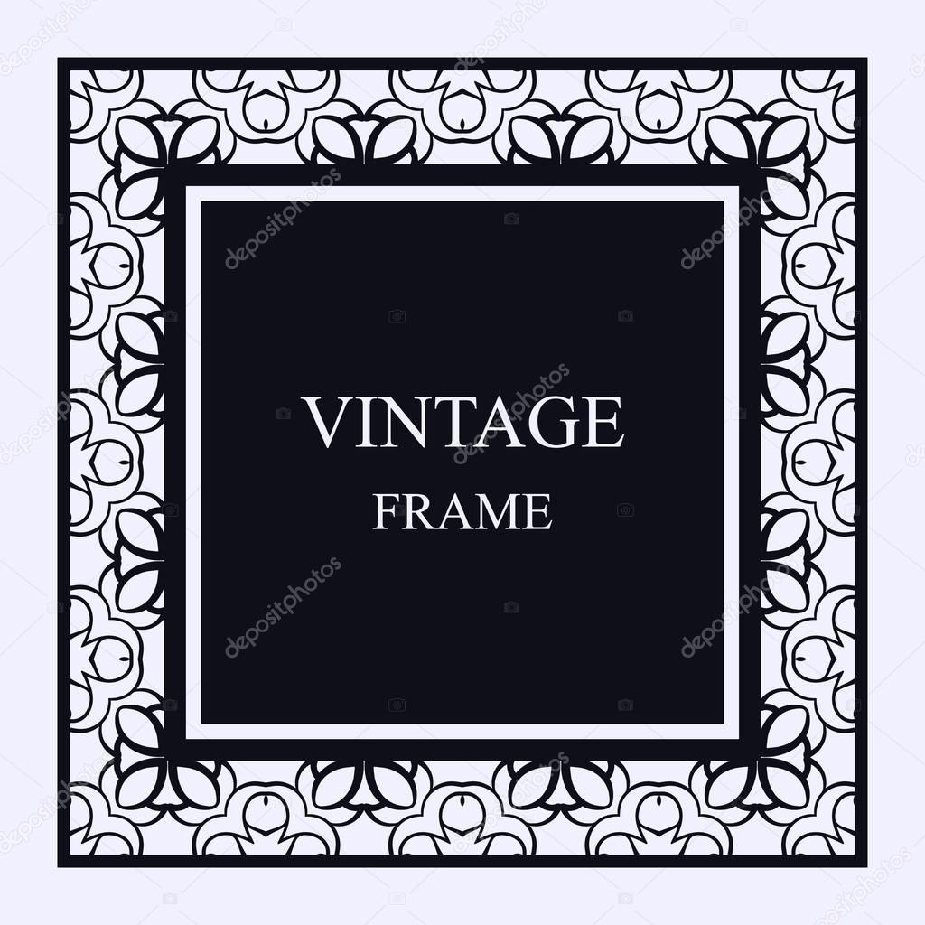 Vintage ornamental frame