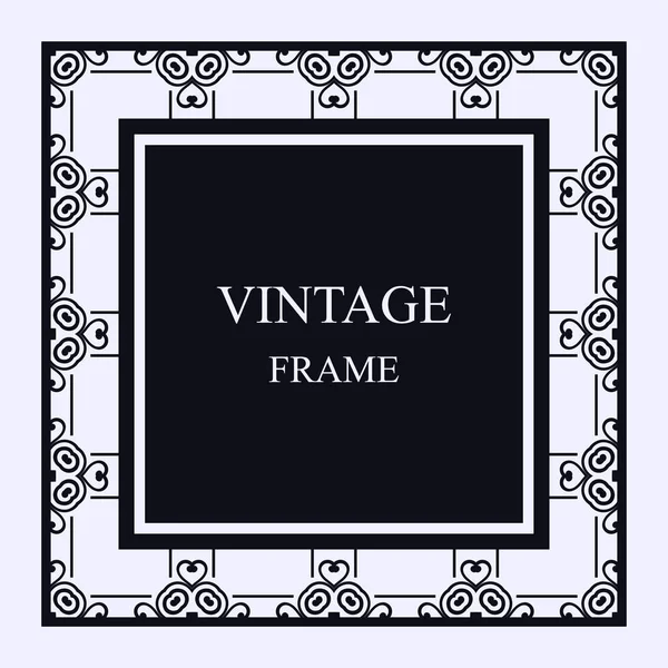 Vintage ornamental frame — Stock Vector