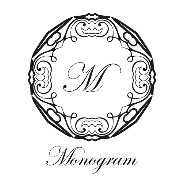 Monograma ornamental vintage —  Vetores de Stock