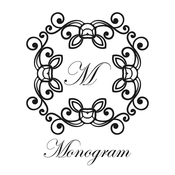 Monograma ornamental vintage — Archivo Imágenes Vectoriales