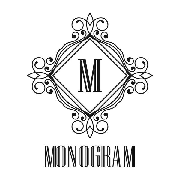 Monograma ornamental vintage —  Vetores de Stock