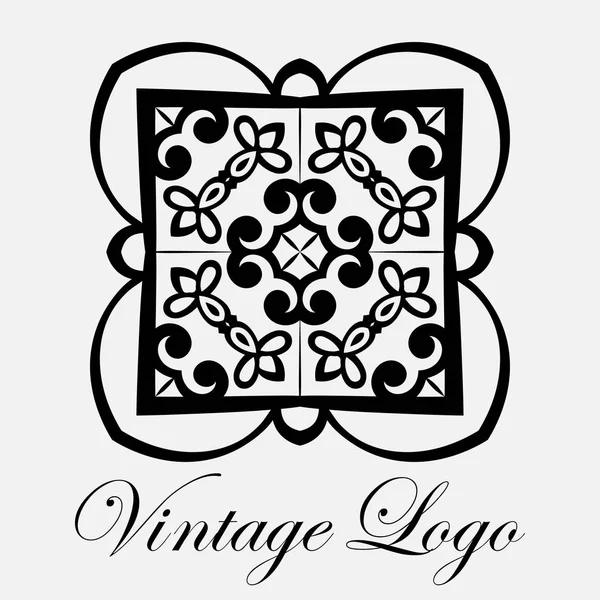 Vintage-Zierlogo — Stockvektor