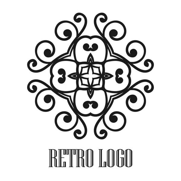 Vintage ornamental logo — Stock Vector