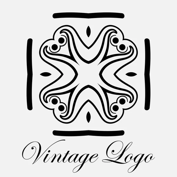 Logo ornamental vintage — Vector de stock