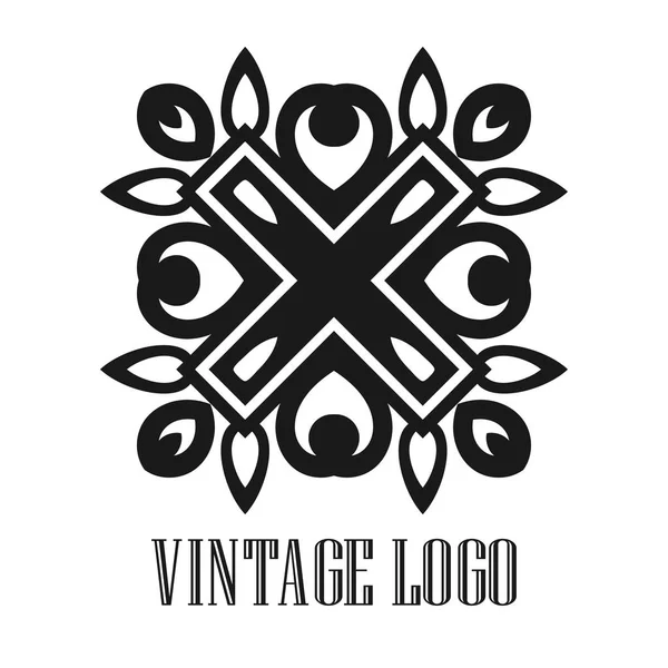 Vintage-Zierlogo — Stockvektor