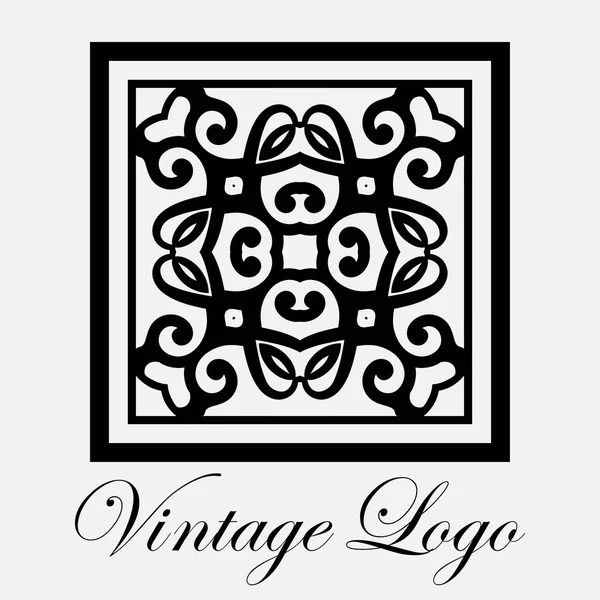 Logo ornemental vintage — Image vectorielle