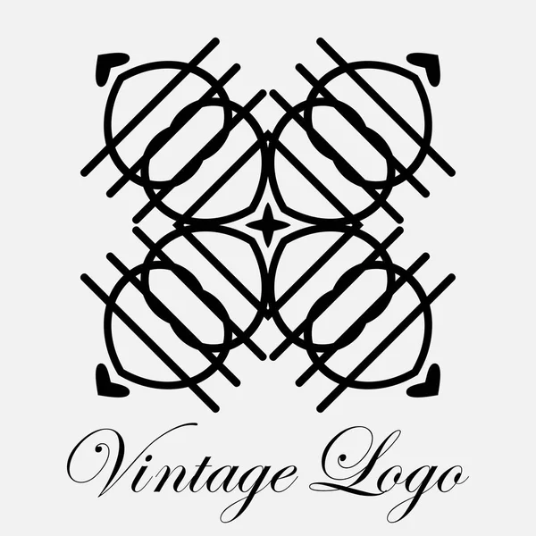 Vintage ozdobné logo — Stockový vektor