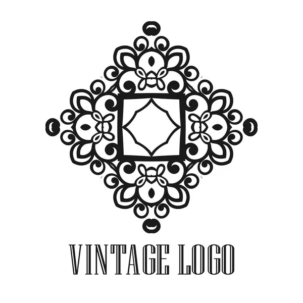 Vintage ornamental logo — Stock Vector