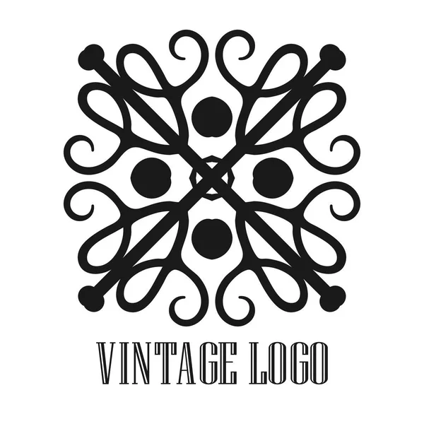 Vintage-Zierlogo — Stockvektor