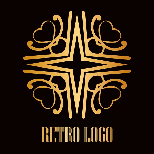 Logo ornamental vintage — Vector de stock