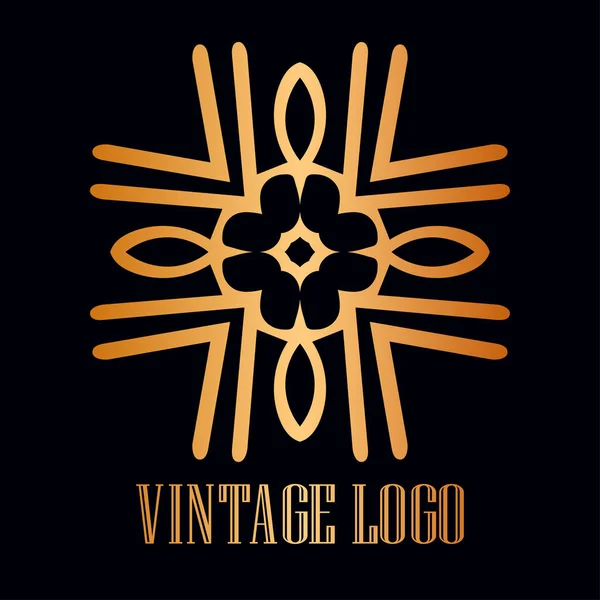 Logotipo ornamental vintage — Vetor de Stock