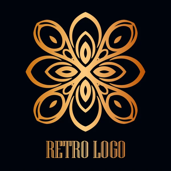 Logo ornamental vintage — Vector de stock