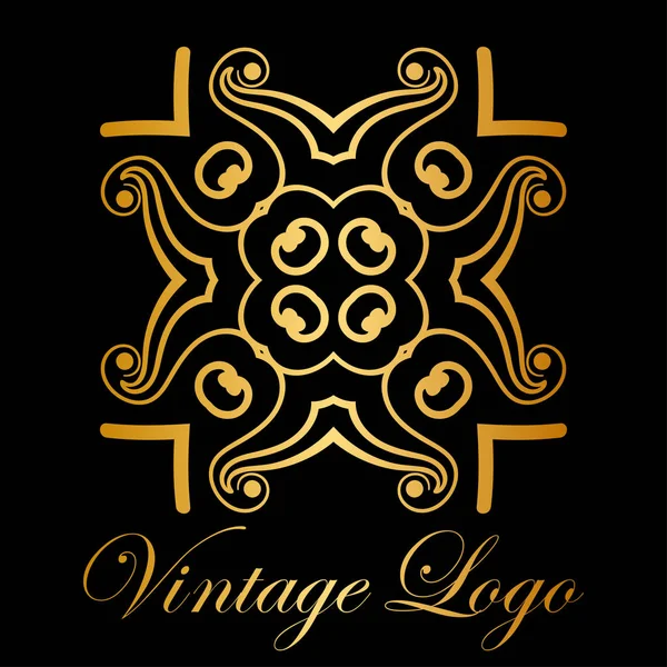 Logotipo ornamental vintage — Vetor de Stock