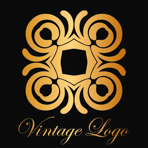 Logotipo ornamental vintage — Vetor de Stock