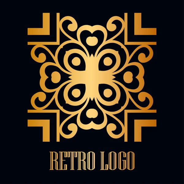 Vintage ornamental logo – Stock-vektor