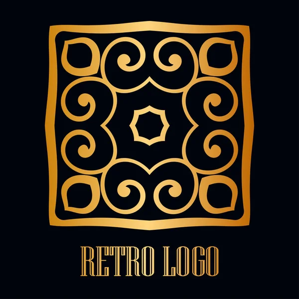 Logotipo ornamental vintage — Vetor de Stock