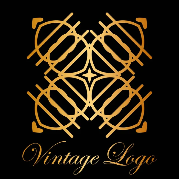 Vintage ornamental logo — Stock Vector