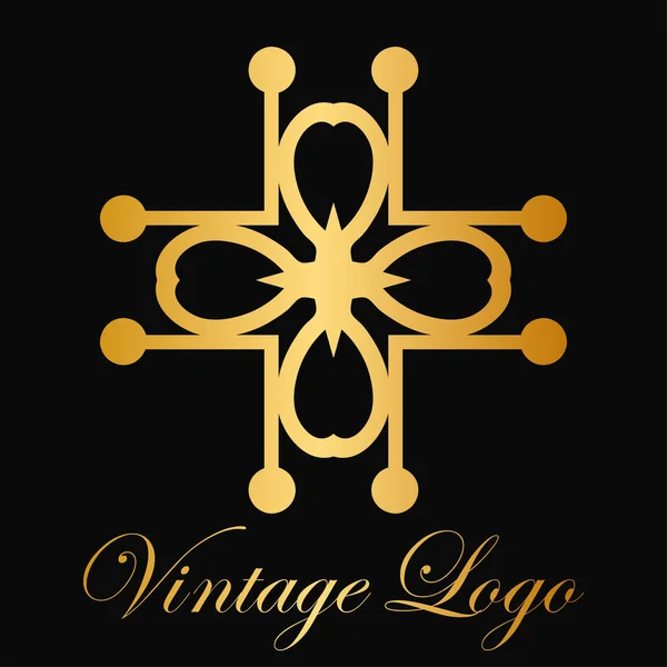 Logo ornamental vintage — Archivo Imágenes Vectoriales