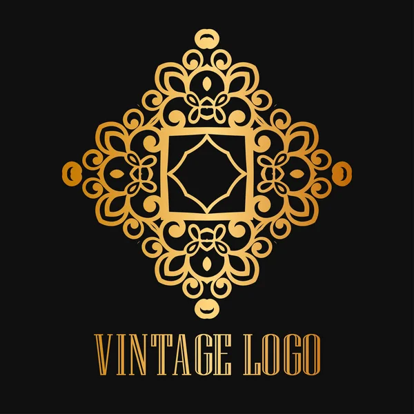 Vintage ornamental logo – stockvektor