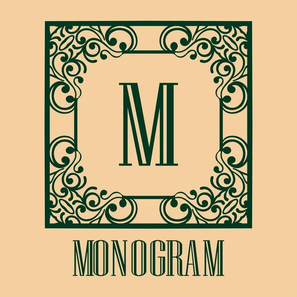 Monograma ornamental vintage —  Vetores de Stock