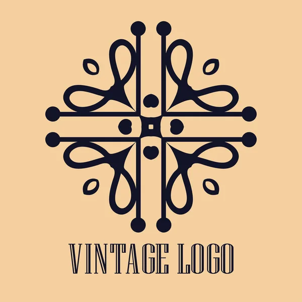 Vintage ozdobne logo — Wektor stockowy