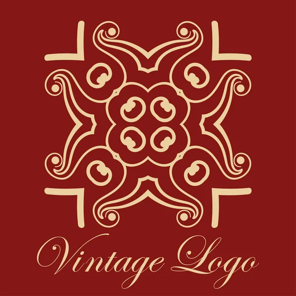 Vintage díszítő logó — Stock Vector
