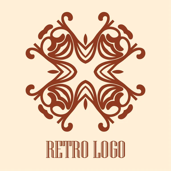 Logotipo ornamental vintage — Vetor de Stock