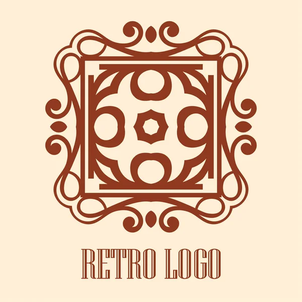 Vintage ozdobné logo — Stockový vektor