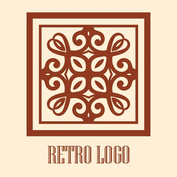 Урожай декоративних логотип — стоковий вектор