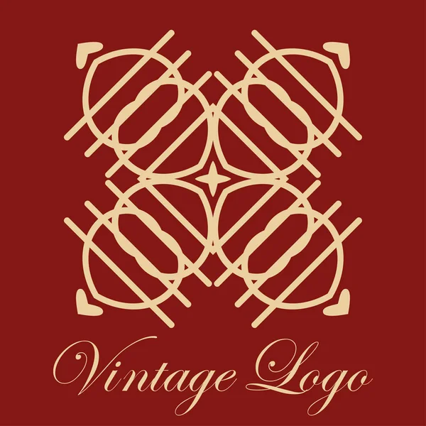 Logo ornamental vintage — Archivo Imágenes Vectoriales