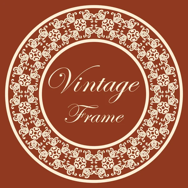 Vintage rond frame Stockvector